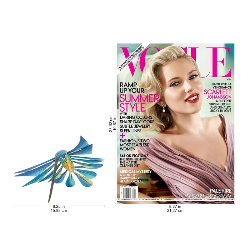 NOVICA Handmade Copal Wood 'Blue Hummingbird' Alebrije Sculpture (Mexico) - 6.25