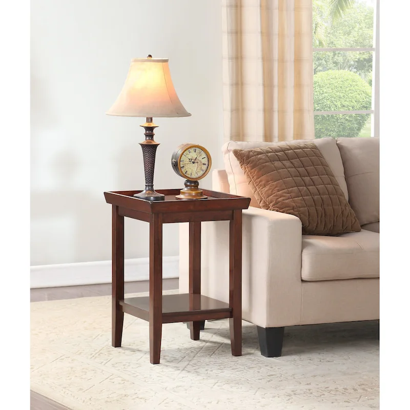 3-Tier End Table with Shelf – Multi-Color | Traditional Style | 1-Person Assembly