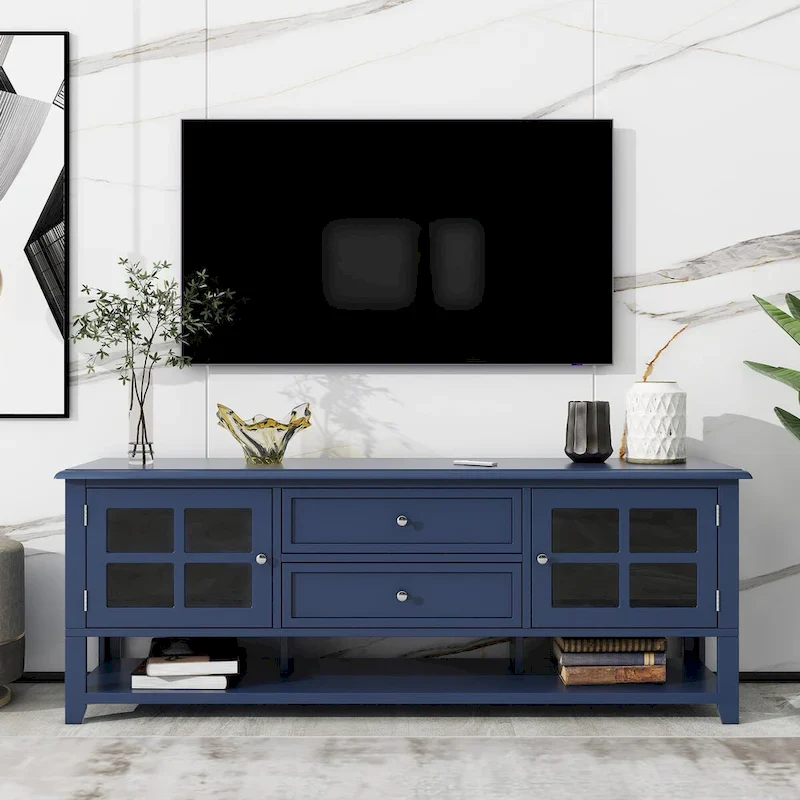 TV Stand for TVs up to 60 ,Entertainment Center with Multifunctional Storage Space,TV Cabinet with Modern Design,Media Console
