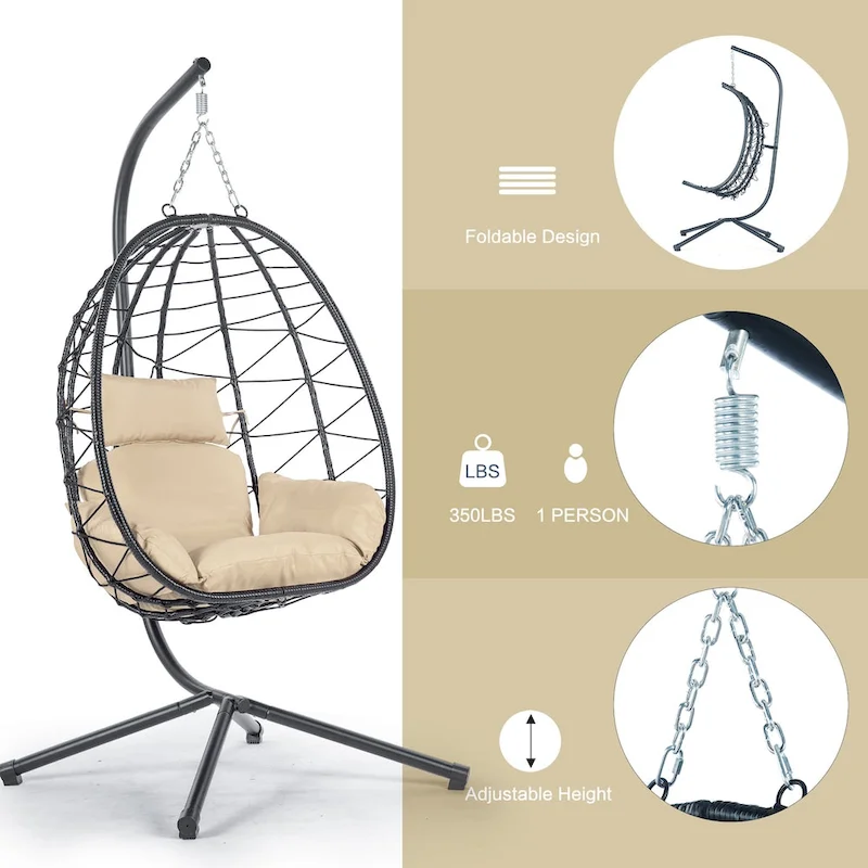 Waterproof Wicker Swing Chair