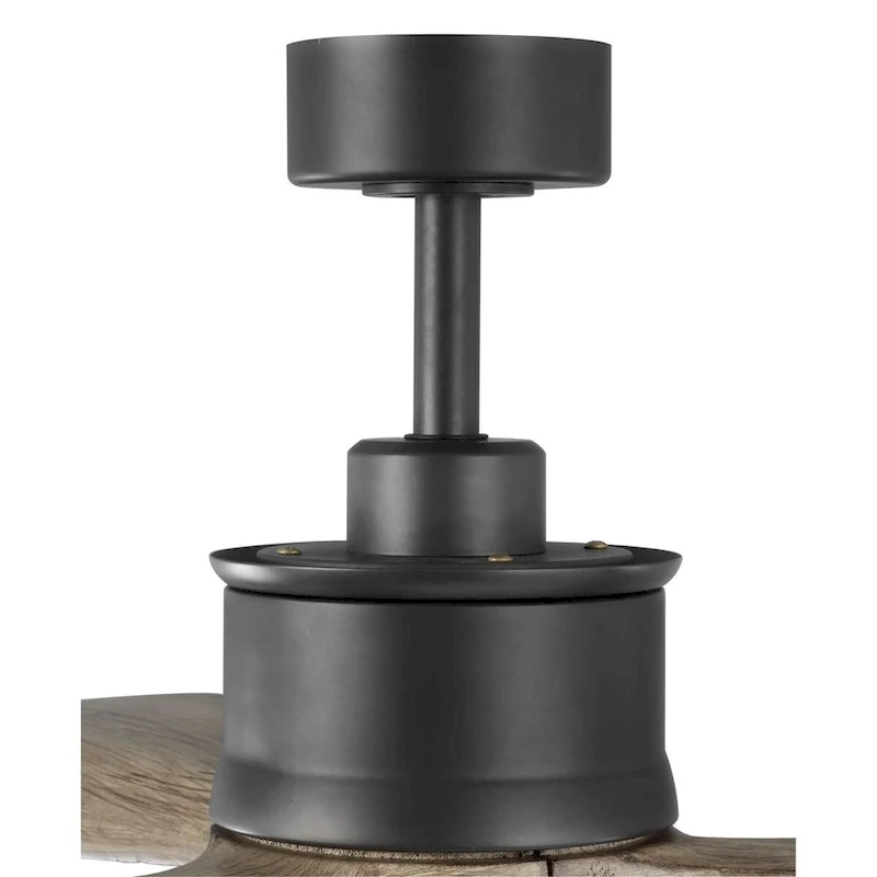 Farris Collection Three-Blade Carved Wood 60  Ceiling Fan - 12.370  x 31.250  x 10.500