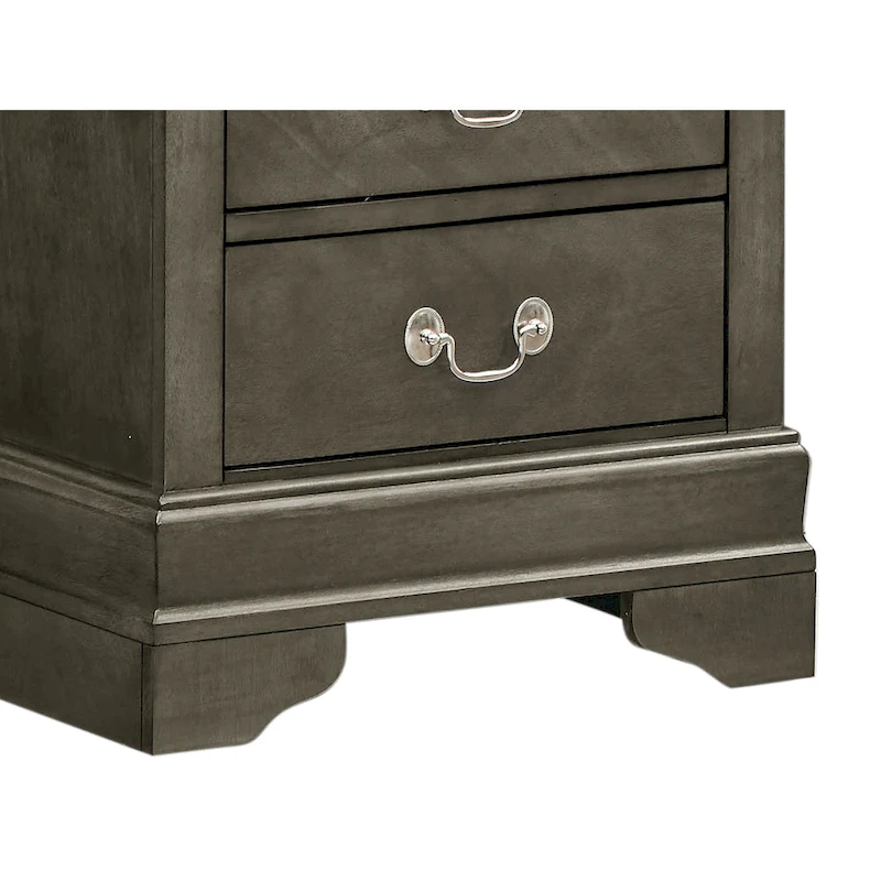 Louis Phillipe Traditional 2-drawer Wood Nightstand