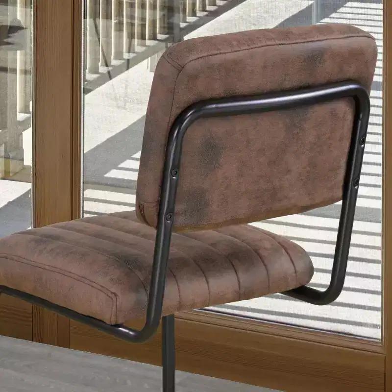 Brassex Set of 2 Damien Counter Height Barstools Brown