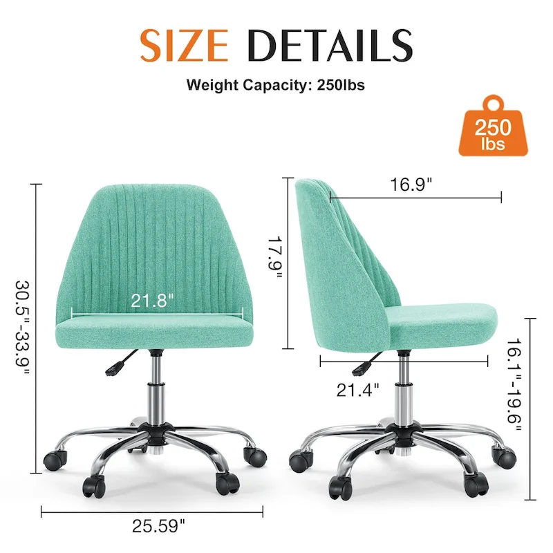 Adjustable Swivel Office Desk Chair with Wheels