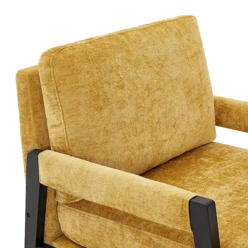 Roundhill Furniture Kelly Mid-Century Modern Chenille Upholstered Accent Armchair