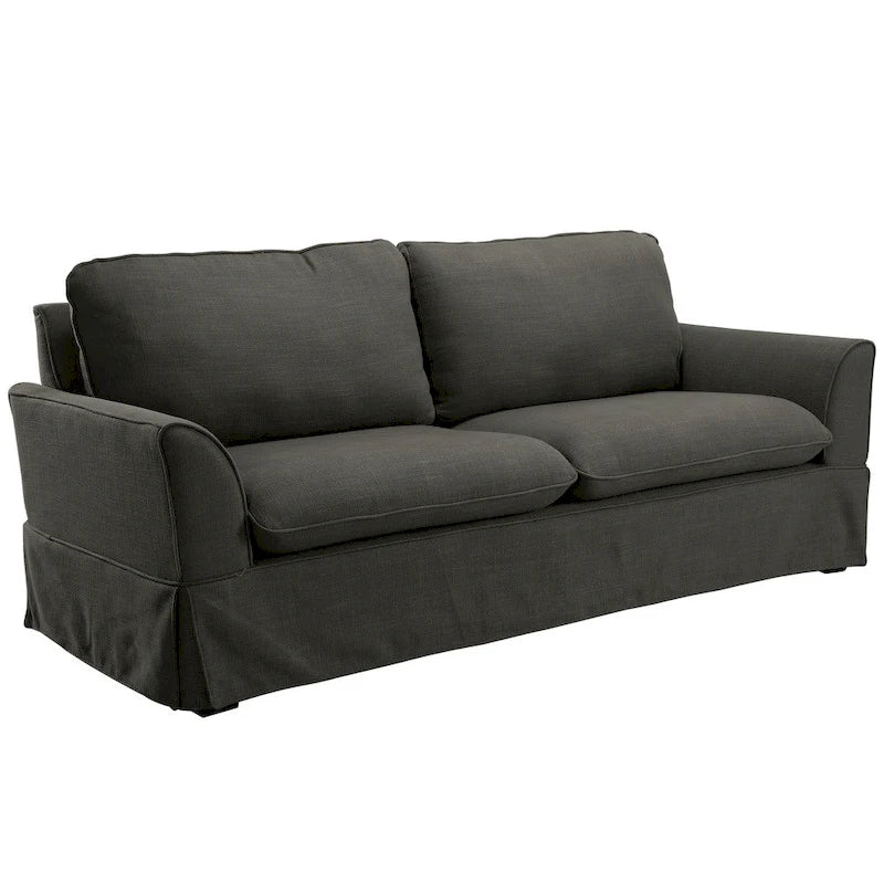 Nis Casual Fabric Upholstered Slipcovered Sofa by Furniture of America