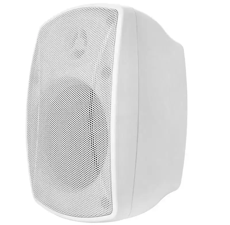 Monoprice WS-7B-42-W 4in. Weatherproof 2-Way 70V Indoor/Outdoor Speaker, White (Each) For Whole Home Audio Systems, Restaurants, Bars, Patio, Poolside