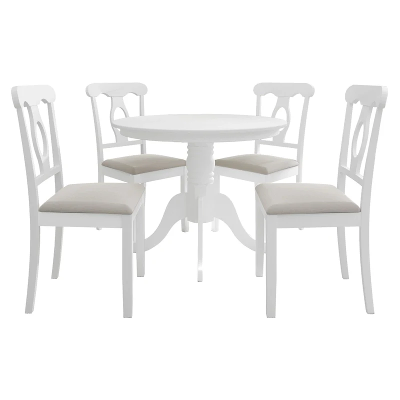 CraftPorch Mid-Century 5-piece Wooden Dining Set