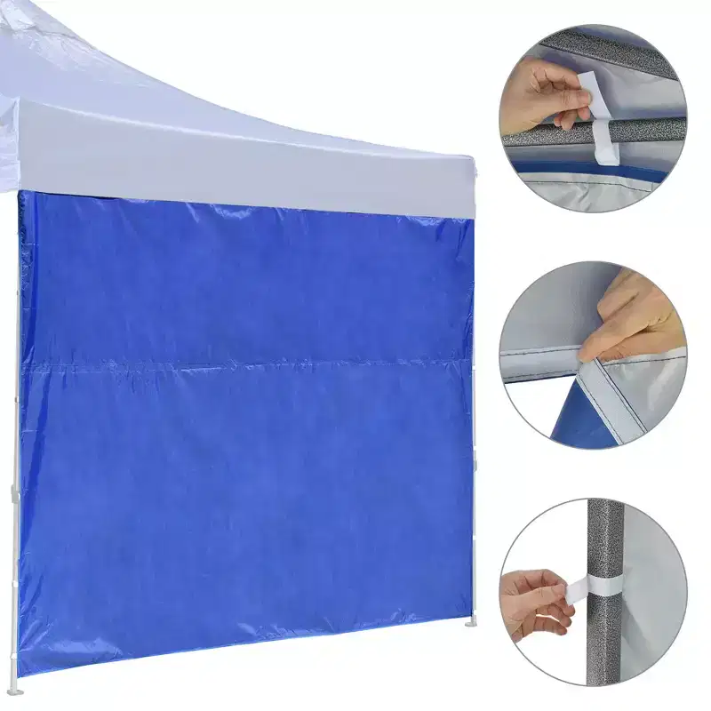 InstaHibit Sidewall Block Out UV50+ Fit 10x10Ft Pop up Canopy 1 Piece Garden