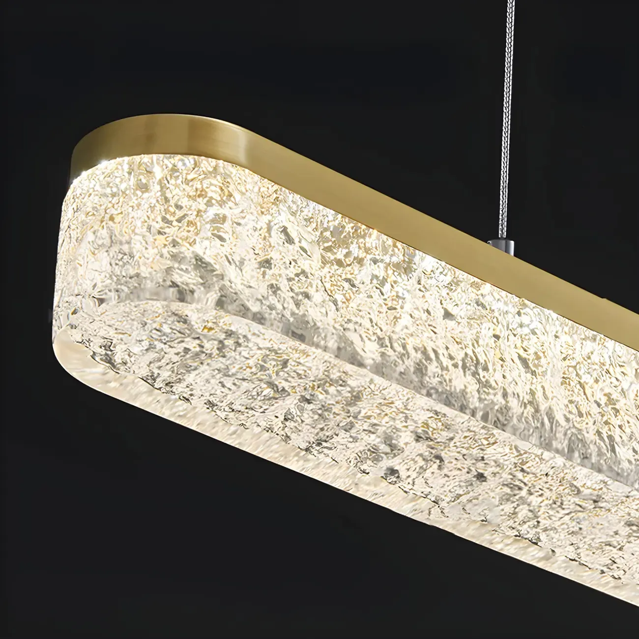Modern Gold 3-Gear Dimming LED Kitchen Island Pendant Light