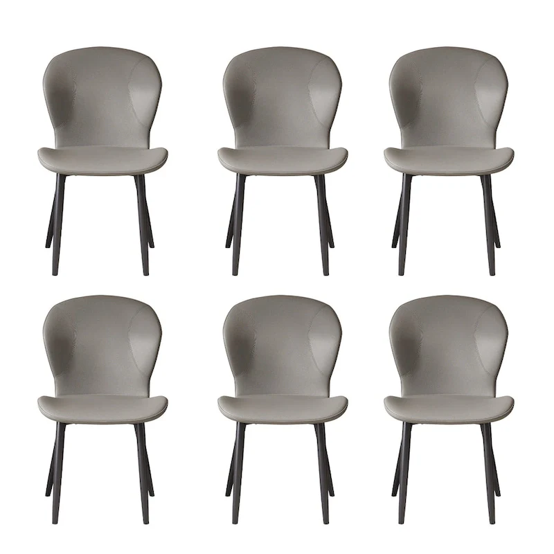 Set of 3/6/9/12 PU Leather Modern Dining Chairs - Comfortable, Easy-to-Clean, Contemporary Design for Kitchen or Dining Room