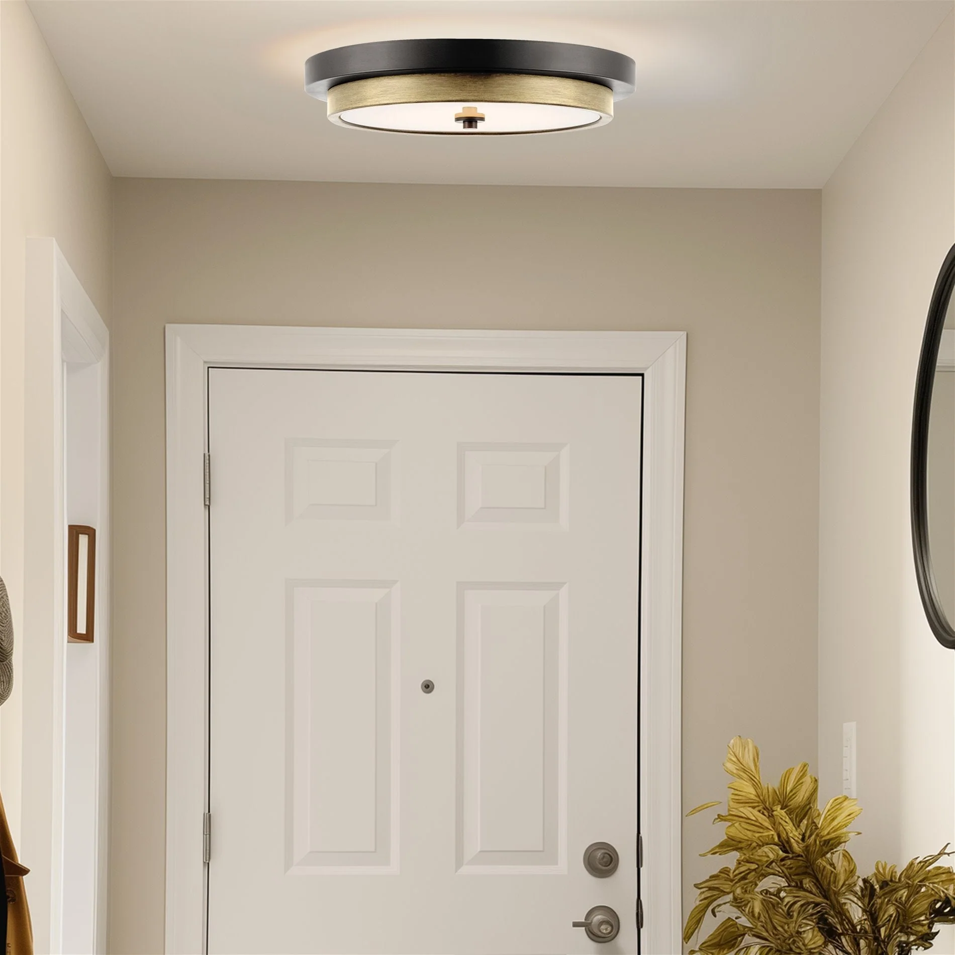 Hermosa 14 Modern Integrated 24W LED Semi Flush Mount Ceiling Light