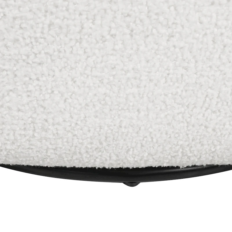 Mokena Textured Boucle Upholstered Swivel Club Chair by Christopher Knight Home