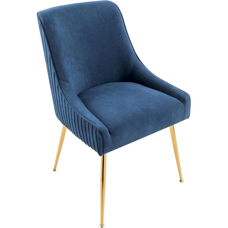 Mid Century Velvet Upholstered Dining Chair
