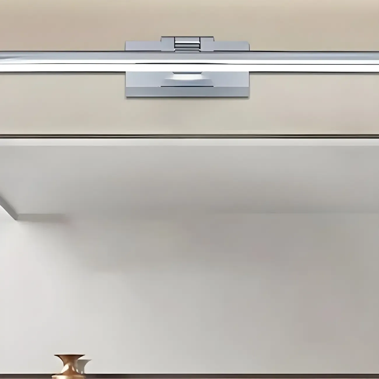 Modern Geometric Linear Vanity Light with Integrated LED