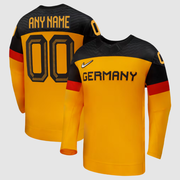 Germany Hockey Gold 2026 Away Replica Custom Jersey