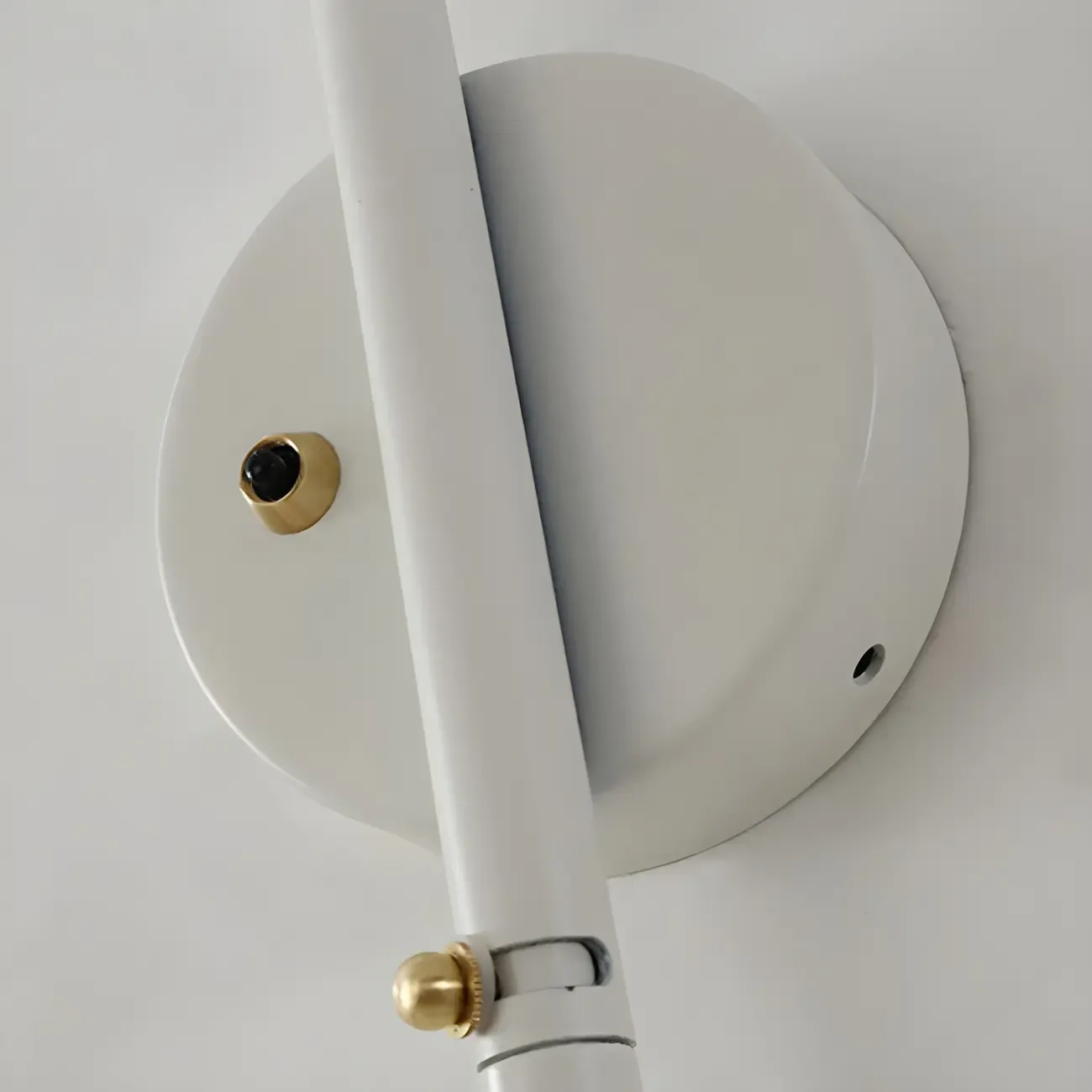 Modern 2-Light White Dual-Arm Swing Arm Wall Light