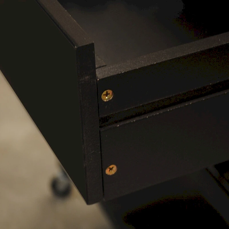 MDF Kitchen Cart with Two Lockable Wheels