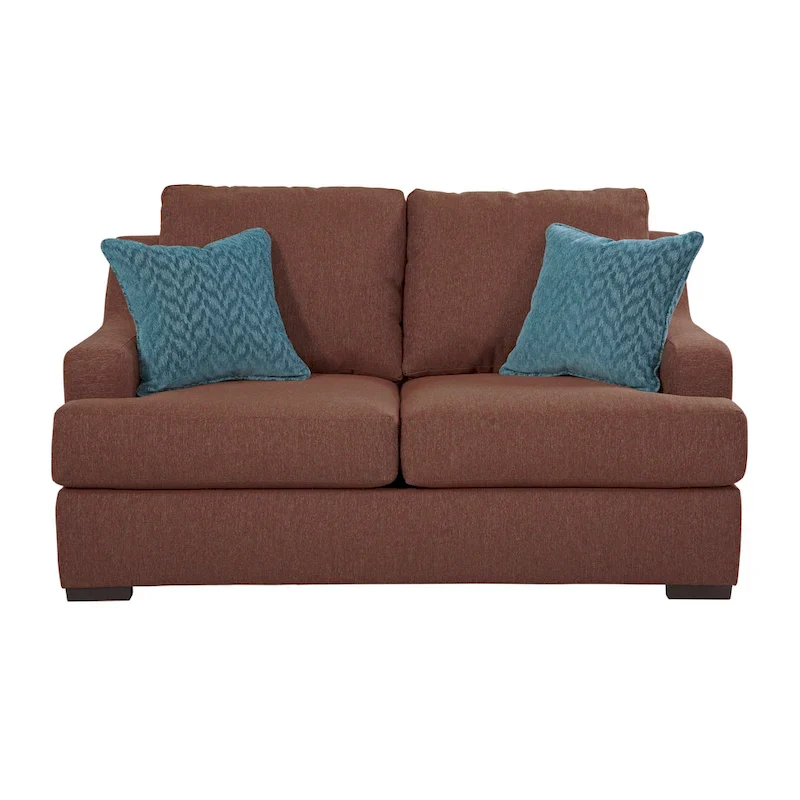 Transitional Track Arm Loveseat