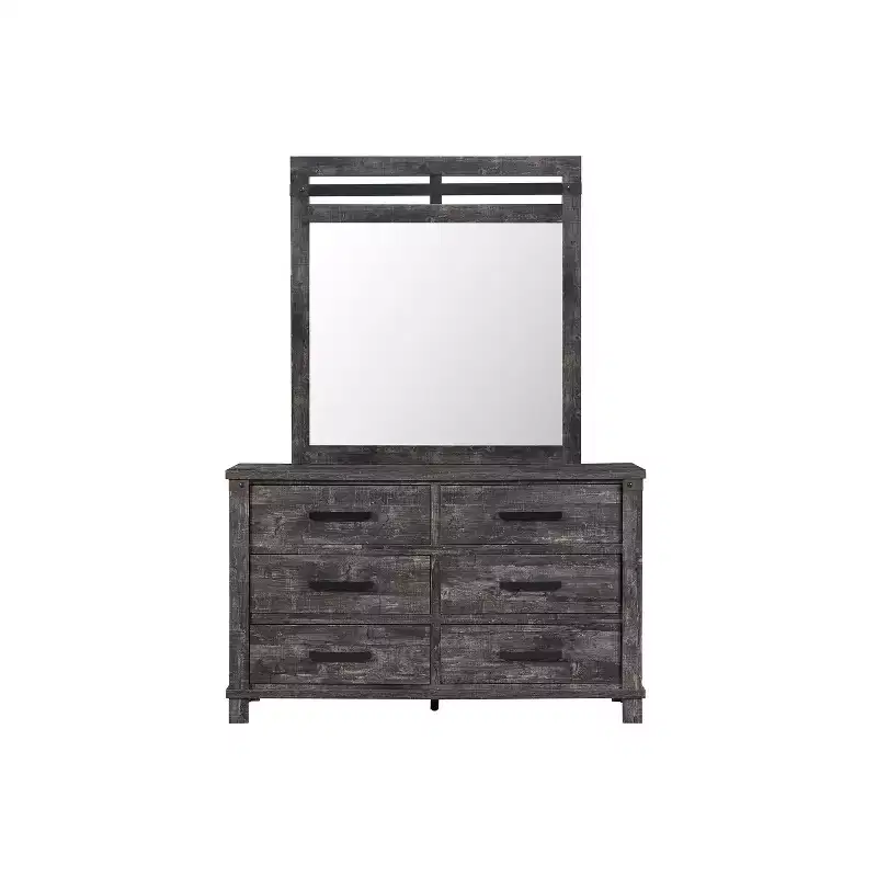HomeStock White Mirror with Clean Modern Lines  Elegant Bedroom Accent for a Fresh and Bright Look
