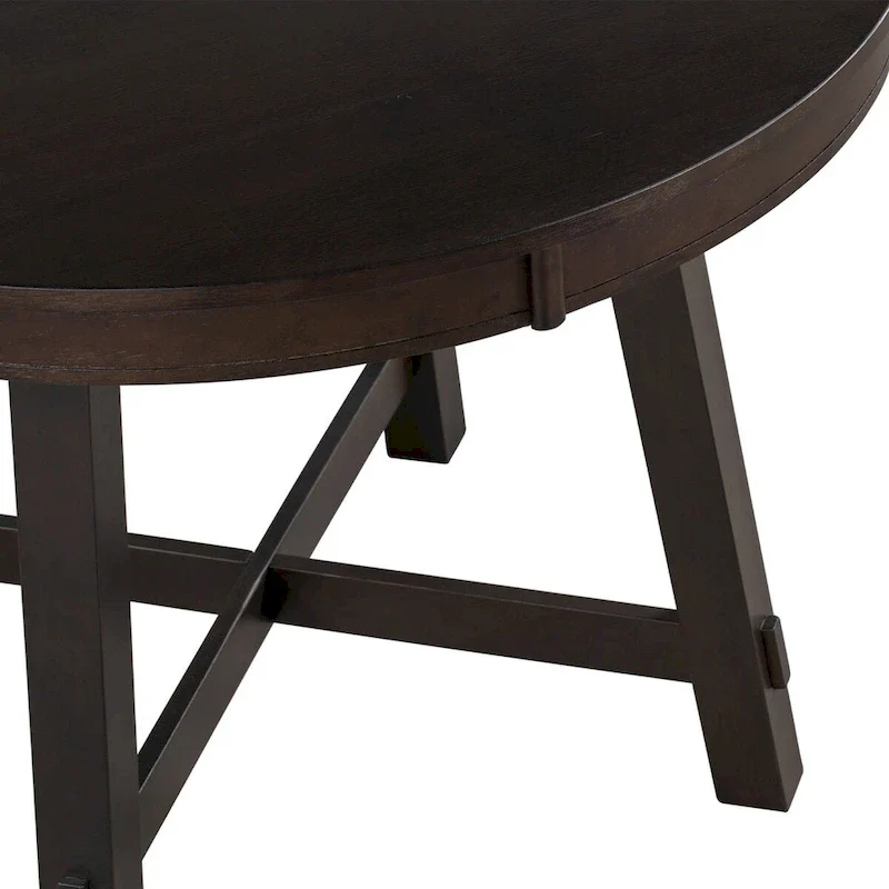 Farmhouse Round Extendable Dining Table