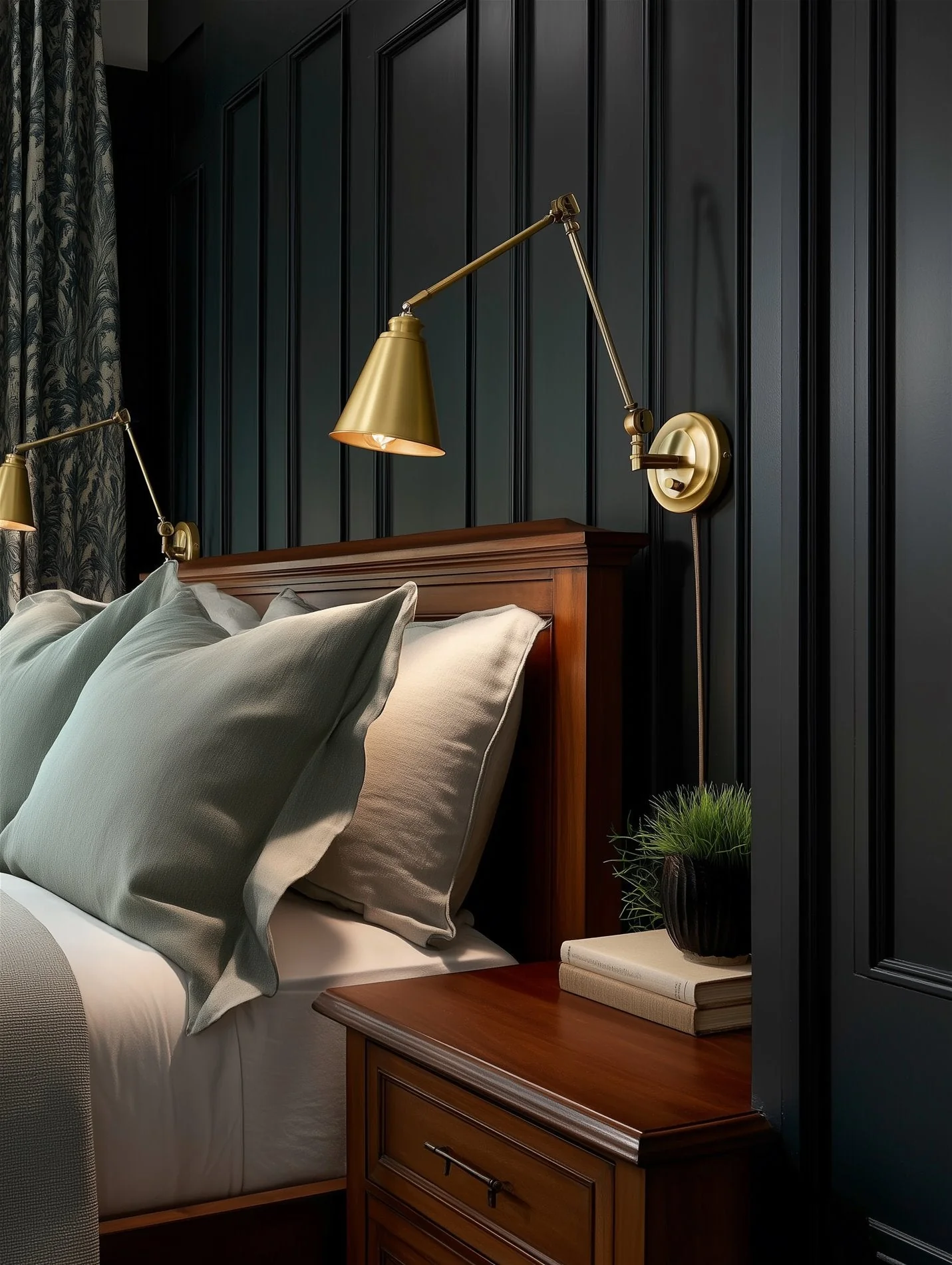 Ellis 18 Vintage Industrial Swing Arm Wall Lamp, 2-Pack