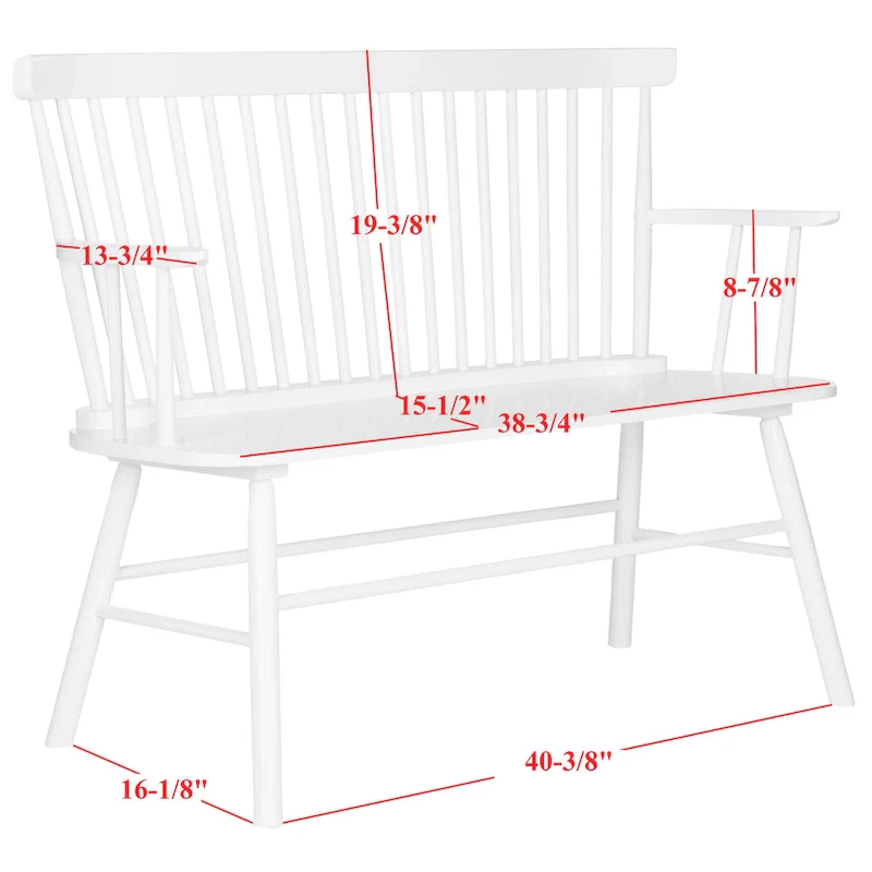 SAFAVIEH Gracija Spindleback Settee - 48 x 22.4 x 36 - 48W x 22D x 36H