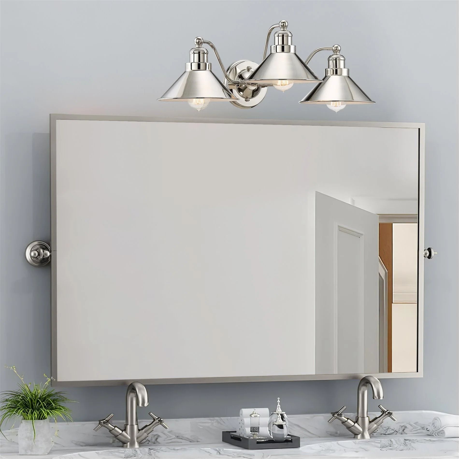 Welton 26 3-Light Modern Farmhouse Bathroom Light