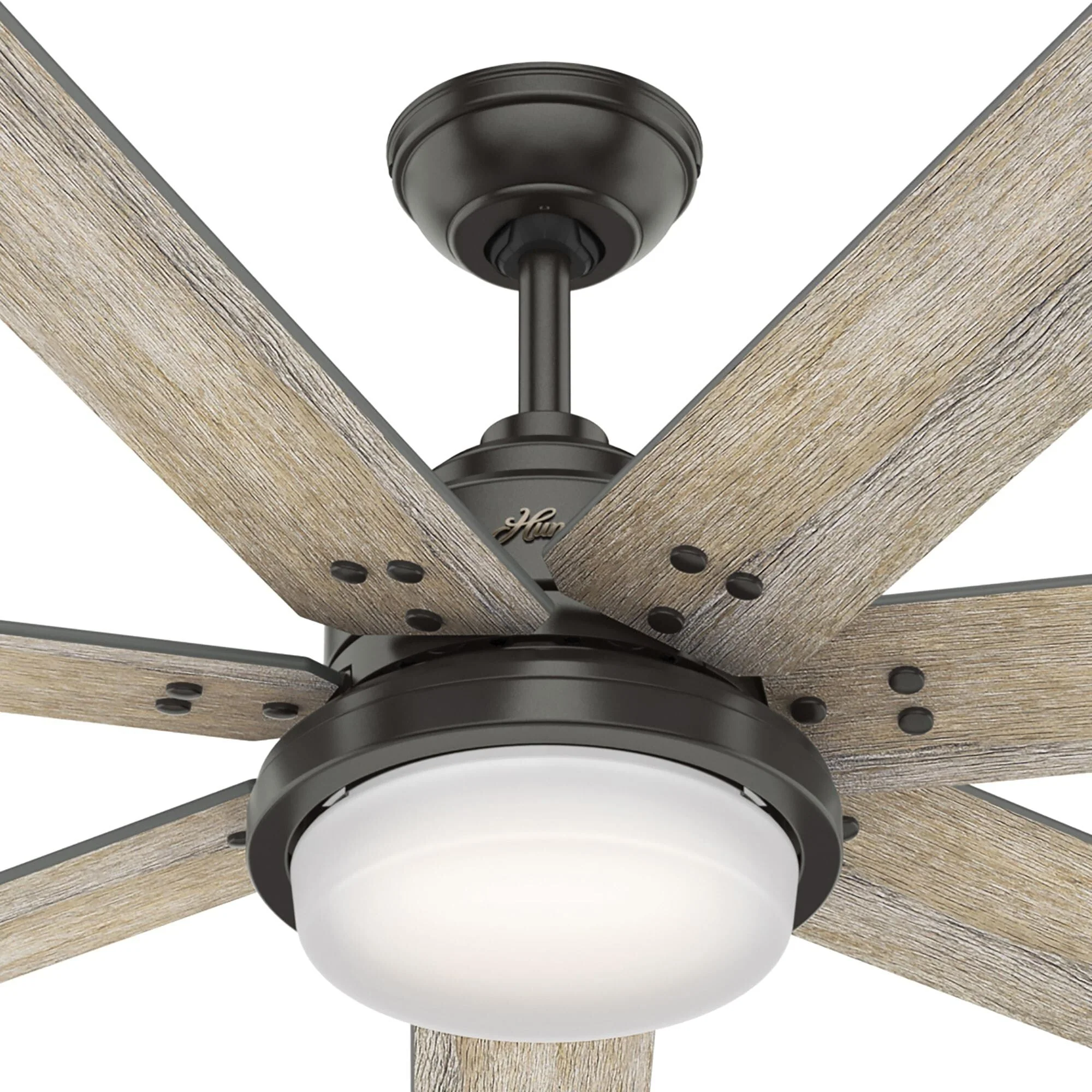 Hunter WiFi Whittington Ceiling Fan with LED Light, Handheld Remote - Windmill - Industrial, Farmhouse, Rustic - SMART FAN!