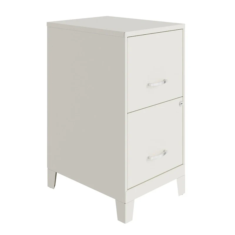 18D 2-Drawer Vertical File Cabinet with Accessory Drawer and Legs
