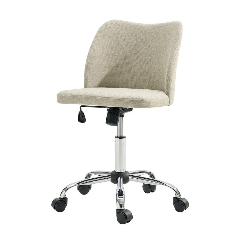 Sergio Modern Armless Office Chair with Mental Leg by HULALA HOME