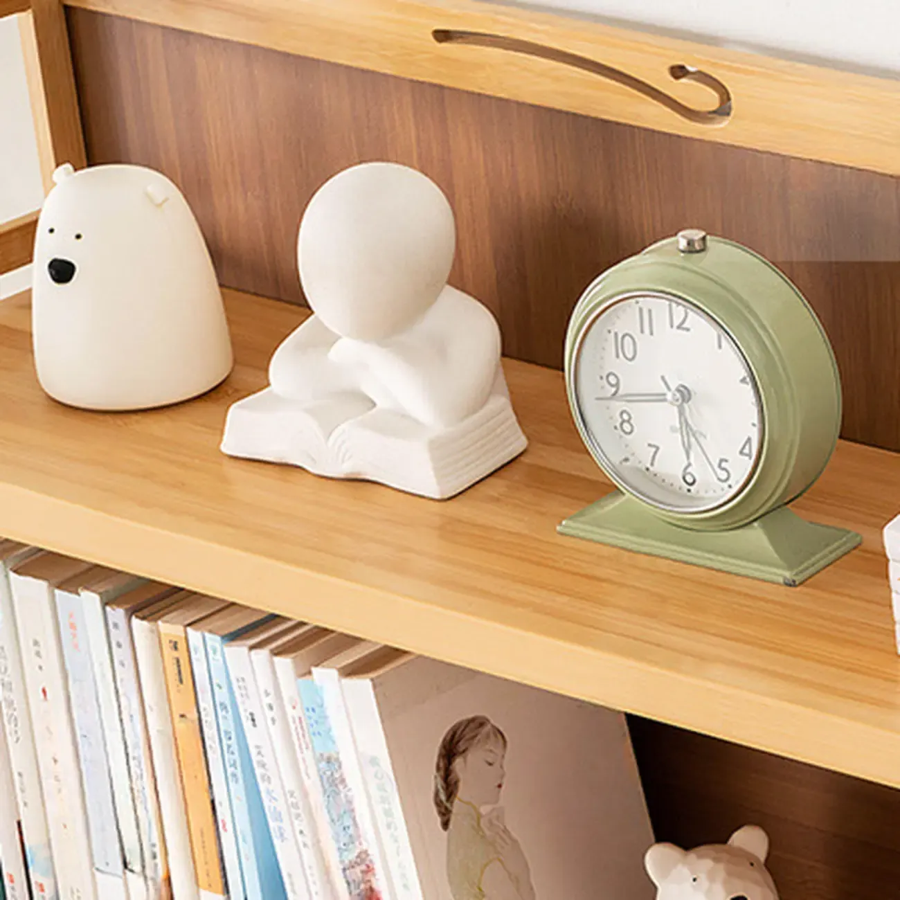 Premium Bamboo Modern Black 5-Shelf Open Bookshelf