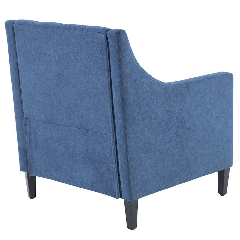 HUIMO Arm Chair Comfy Club Chair with Pillow Beige/ Dark Teal/ Blue