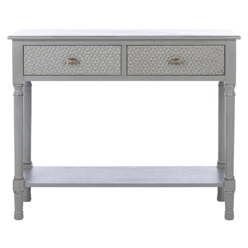 SAFAVIEH Salina 2-Drawer Console Table - 35.5 W x 13 L x 29.5 H - 36Wx13Dx30H