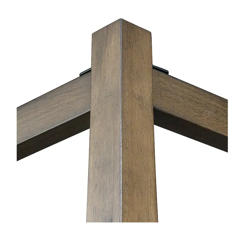 Madison Park Cheshire Brown Canopy Bed Queen