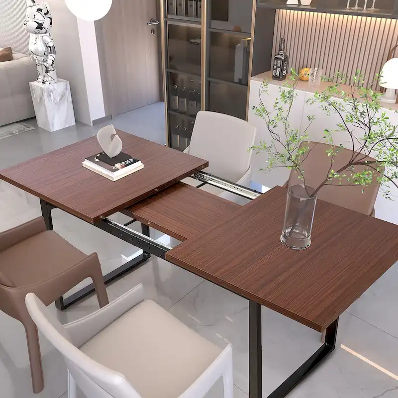 AVAWING Wood Dining Table