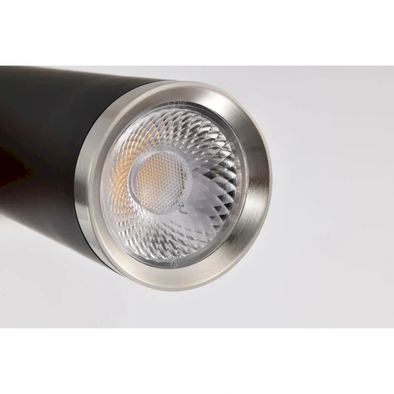 Melrose 12 Watt 16  LED Pendant Matte Black and Brushed Nickel Finish