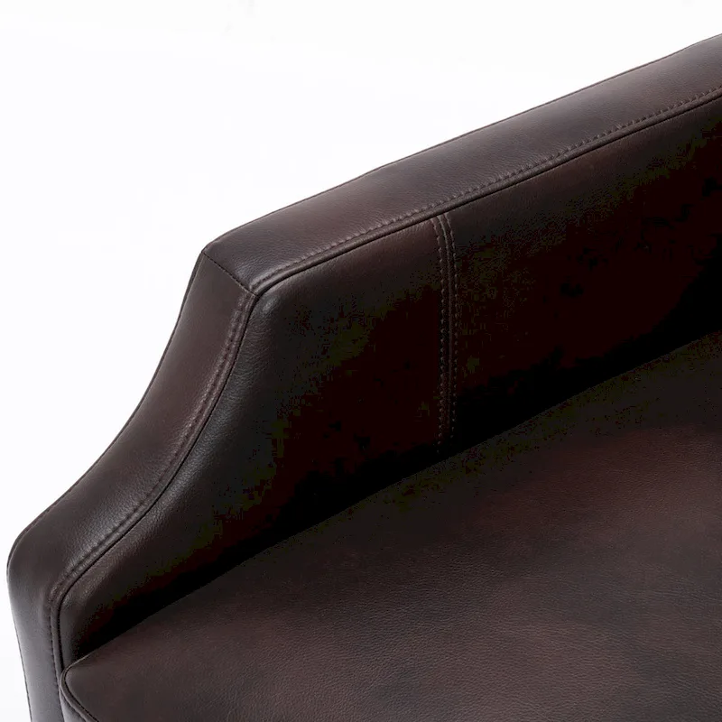 Faux Leather Push Back Recliner - Mid-Century Style - Single Seat