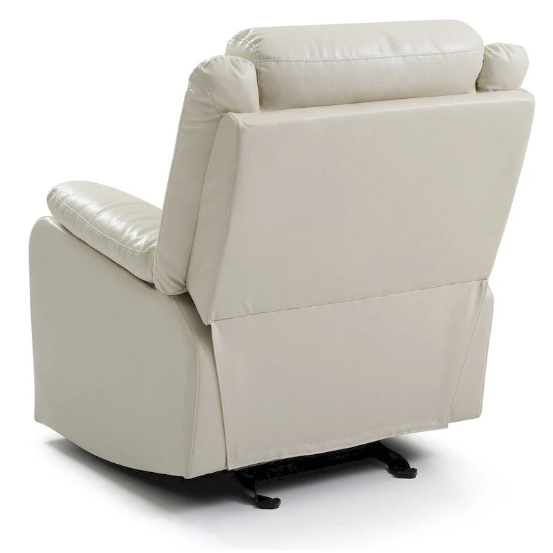 Faux Leather Rocking Recliner, Single Seat