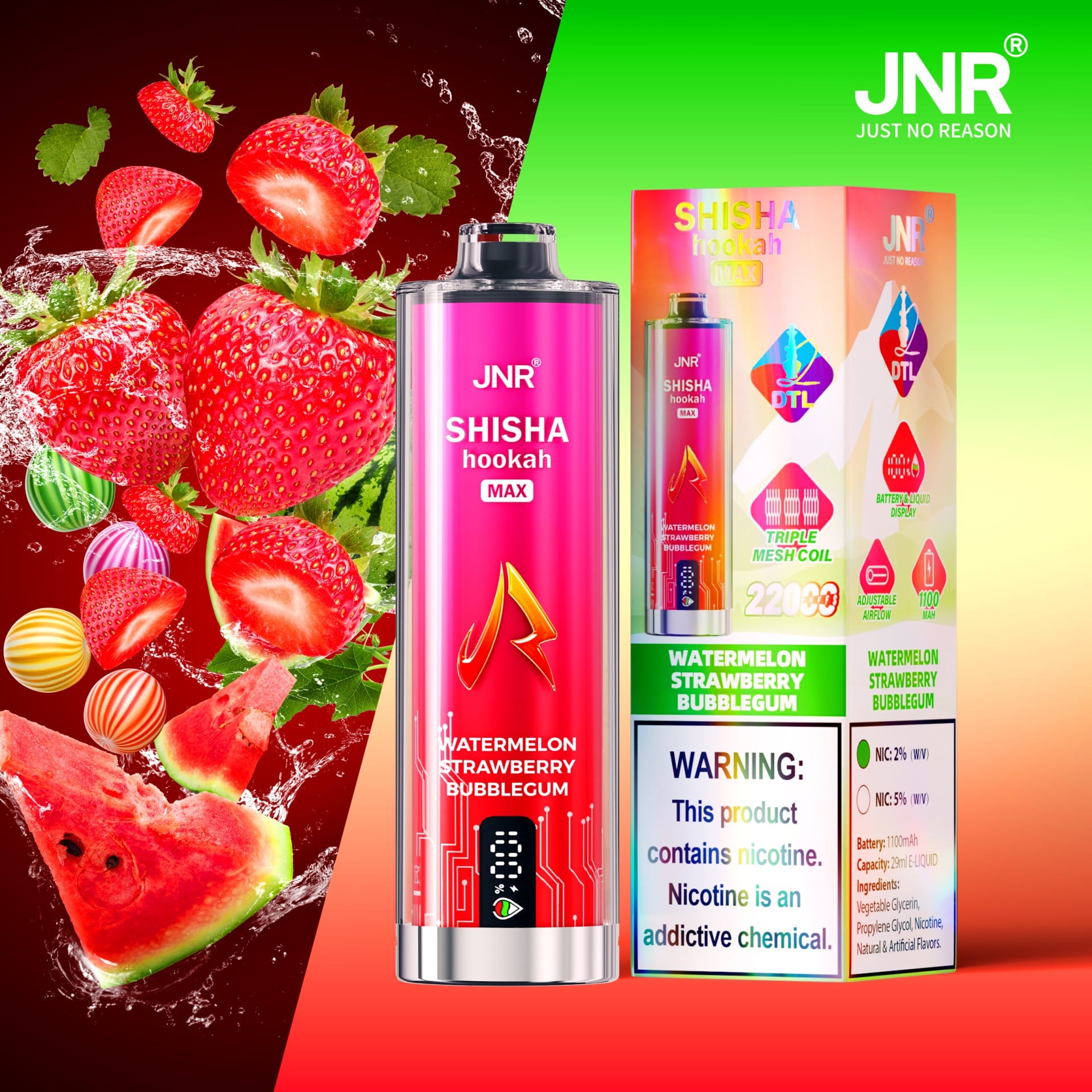JNR SHISHA MAX 22000