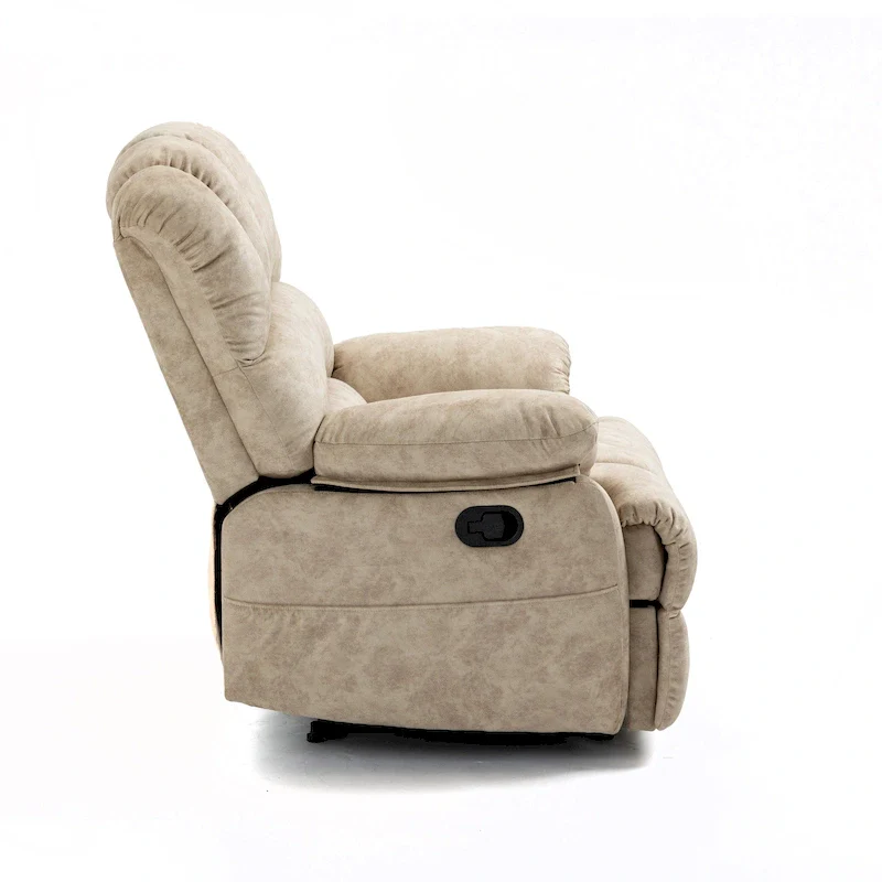 Large Manual Upholstered Recliner Chair