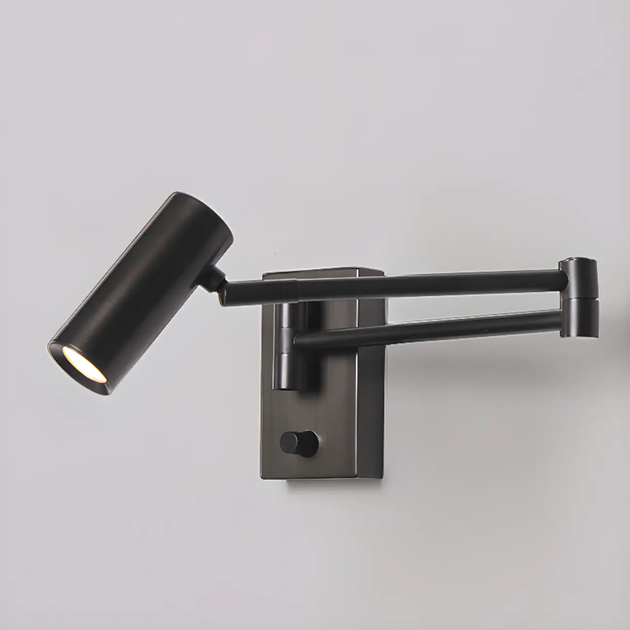 Sleek Adjustable Metal LED Wall Sconce with Acrylic Shade