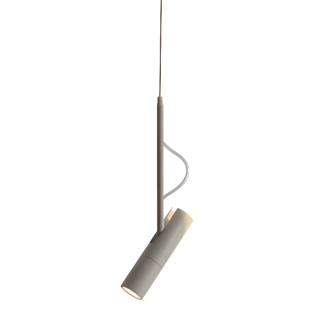 Adjustable Cylindrical Metal Black Hanging Pendant Light