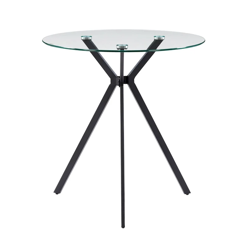 Eliana Glass Top Bistro Table