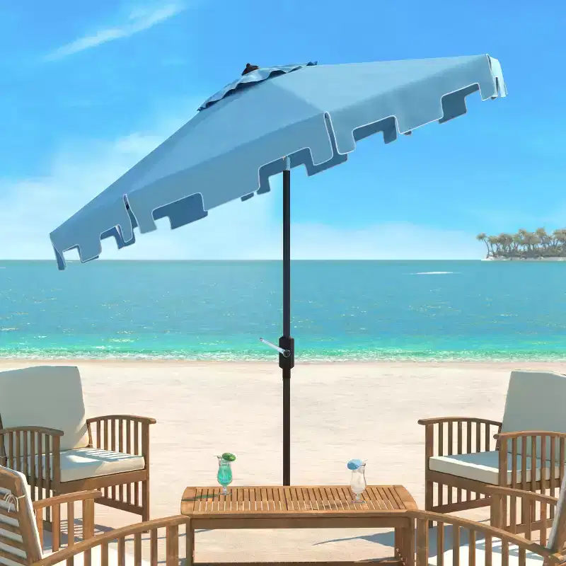 Zimmerman 11Ft Round Market Umbrella - PAT8100 - Safavieh
