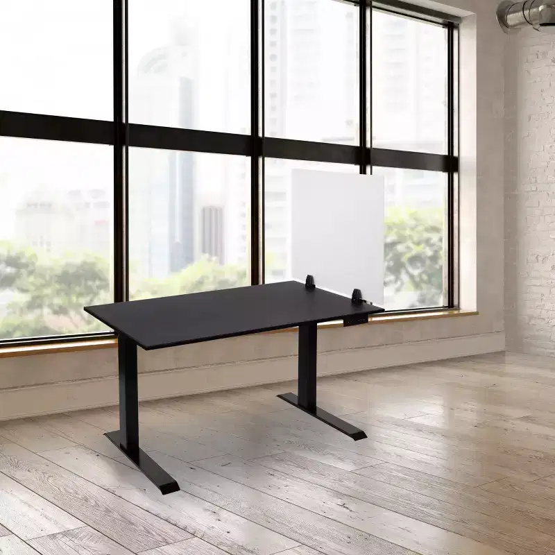 Stand Up Desk Store ReFocus Acrylic Divider Partition Sneeze Guard Shield for Desks, Tables, and Cubicle Walls