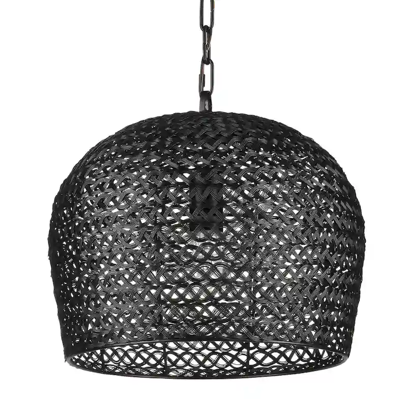 Currey & Company Piero Black Pendant - 13.5 h x 16 dia