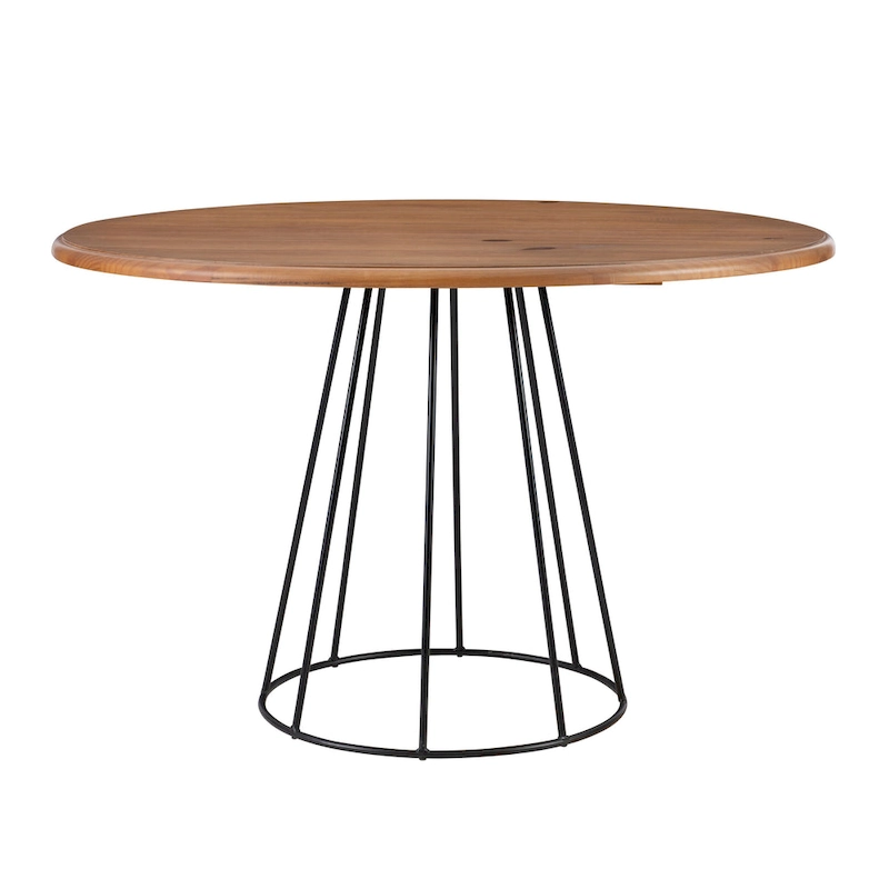 Saloma Round Dining Table - Black