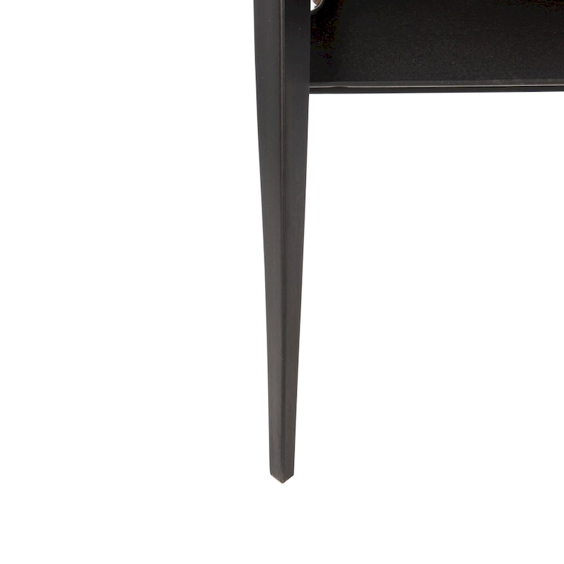 SAFAVIEH Couture Zenica Leather Safari Chair - 24.5 W x 30 L x 30 H - 25W x 30D x 30H