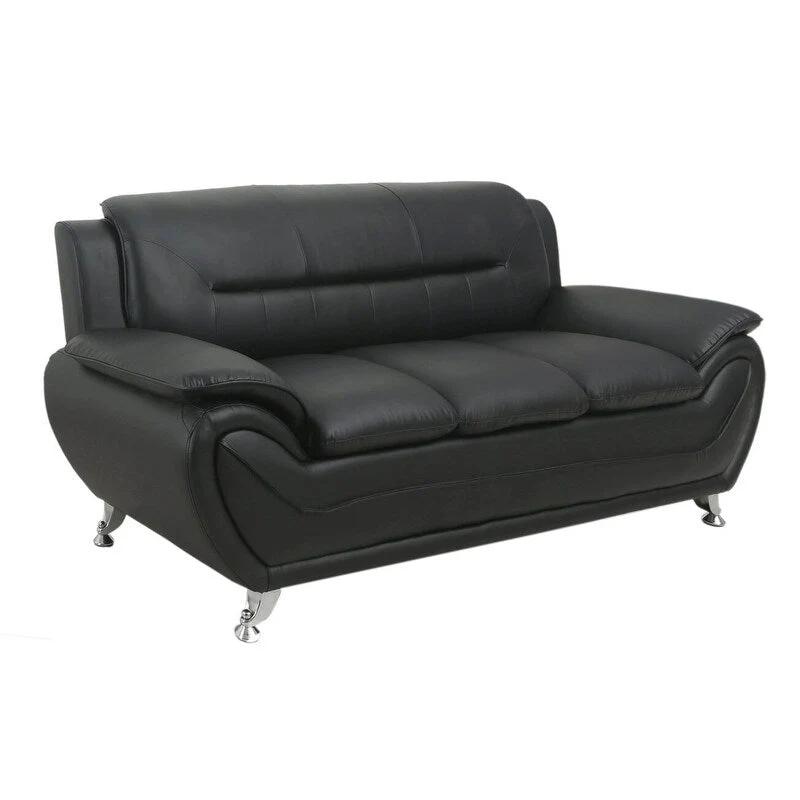 Michael Segura Bonded Leather Upholstered Sofa